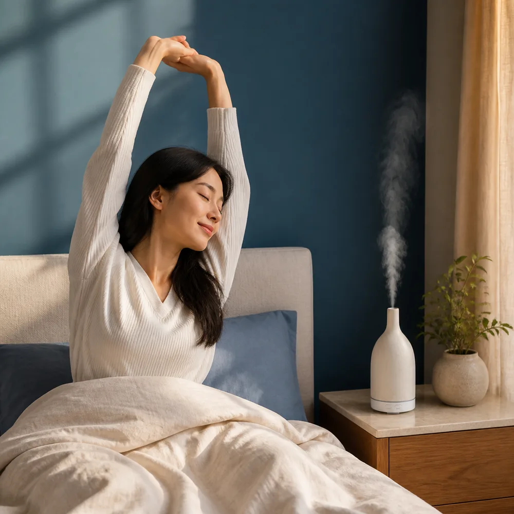 morning with Eyereviver humidifier