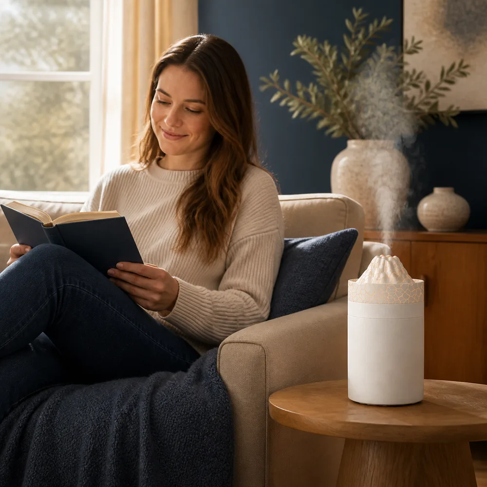 reading with Eyereviver humidifier
