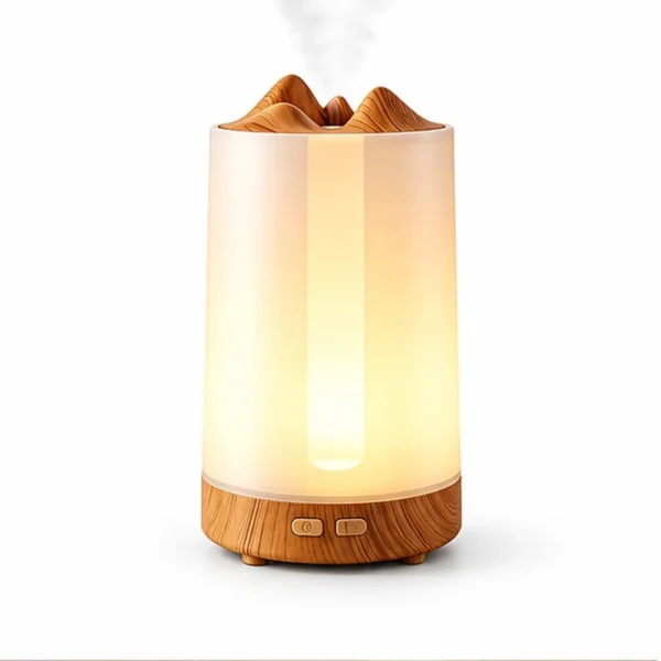 Alpine Glow Wood-Grain Humidifier